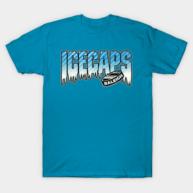 Defunct Raleigh Ice Caps Hockey Team Hockey TShirt TeePublic